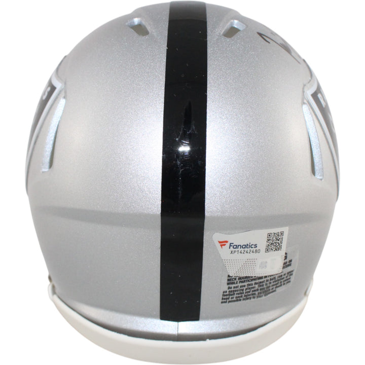 Tim Brown Autographed/Signed Oakland Raiders Mini Helmet Fanatics 51867