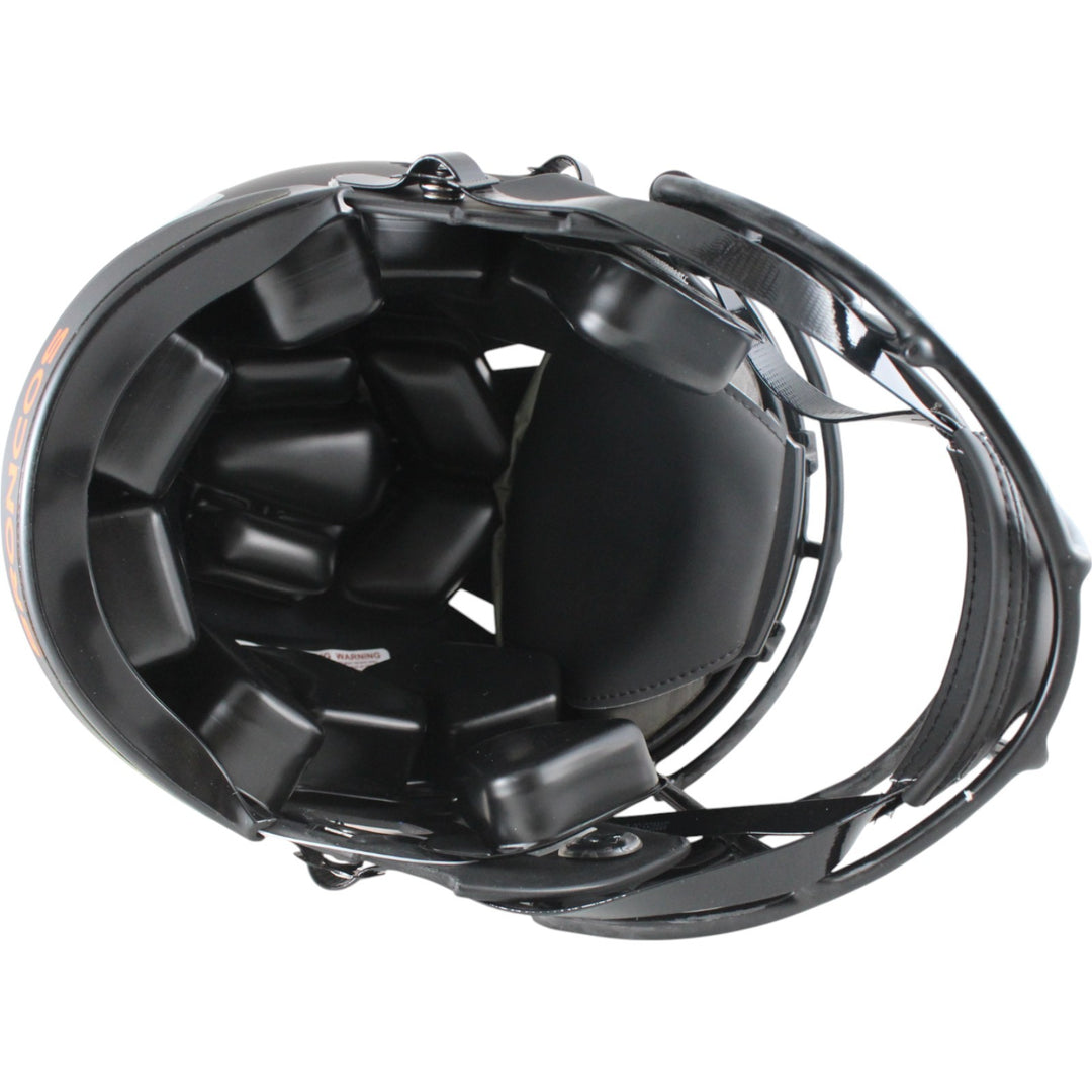 Shannon Sharpe Autographed Denver Broncos Authentic Eclipse Helmet Beckett 50895