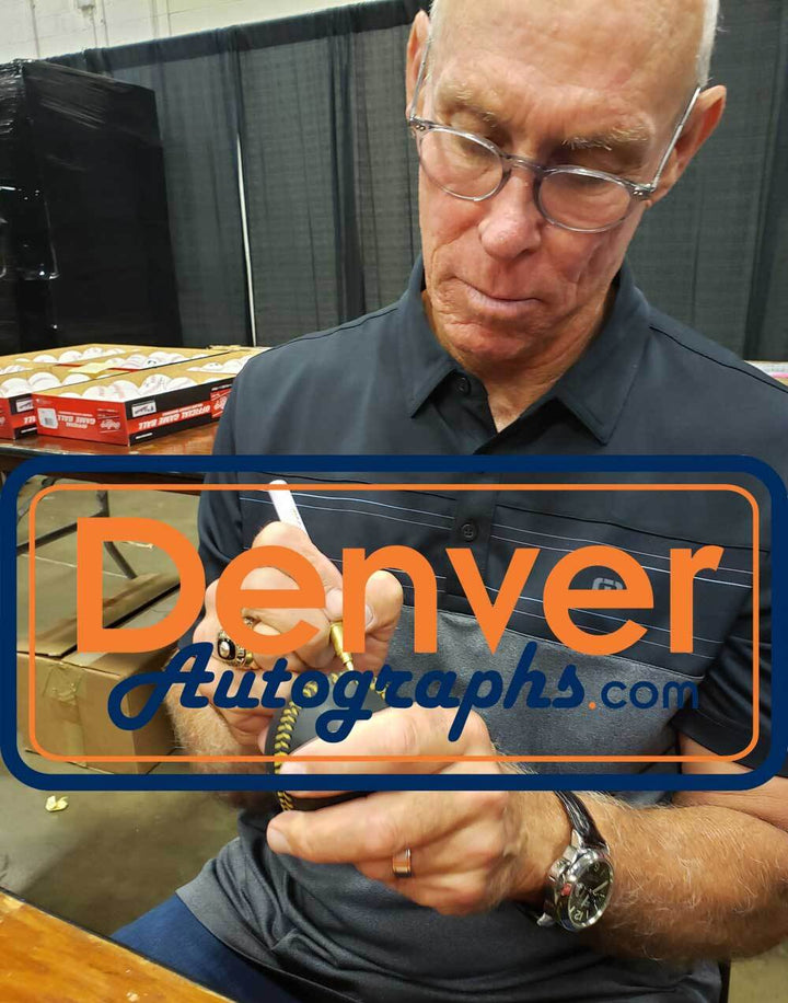 Alan Trammell Autographed/Signed Detroit Tigers Black Baseball Beckett 40484