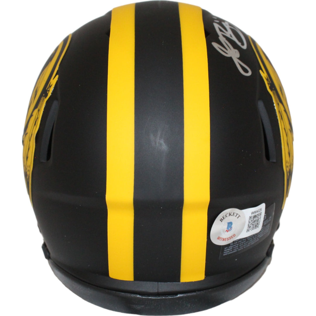 John Riggins Signed Washington Redskins Eclipse Mini Helmet Beckett 43045