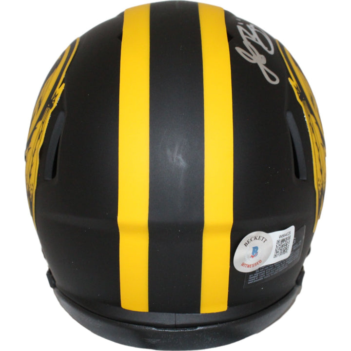 John Riggins Signed Washington Redskins Eclipse Mini Helmet Beckett 43045