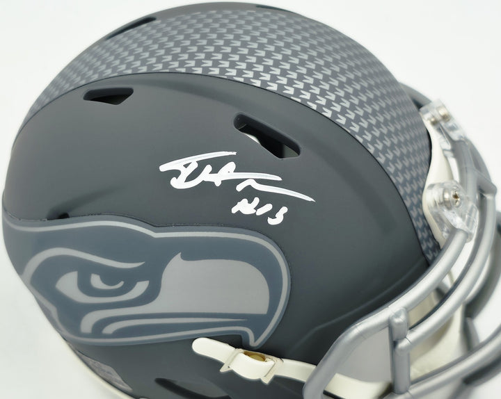 Tory Horton Signed Seattle Seahawks Slate Gray Speed Mini Helmet MCS Holo