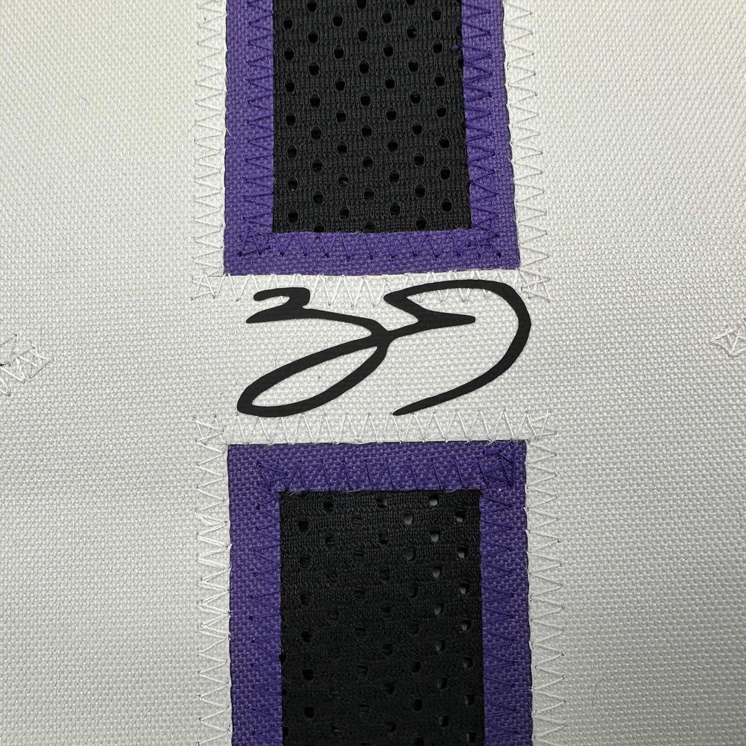Facsimile Autographed Zach LaVine Sacramento Black Reprint Jersey Size Men's XL