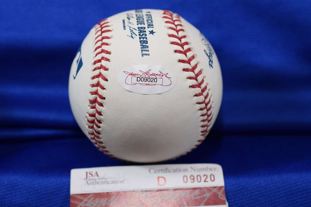 Rollie Fingers JSA Coa Autograph Major League Signed Baseball HOF 92