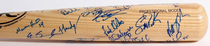 MILWAUKEE BREWERS TEAM SIGNED BAT POSEDNIK SANTOS HARDY WEEKS WYNEGAR YOST +23