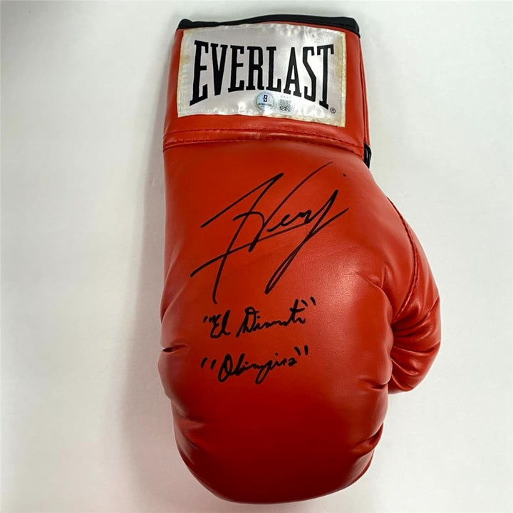 Felix Verdejo signed "El Diamante" Everlast Boxing Glove autograph Beckett BAS