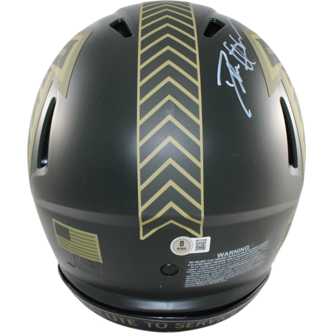 Deion Sanders Autographed Atlanta Falcons Authentic 25 STS Helmet Beckett 55247