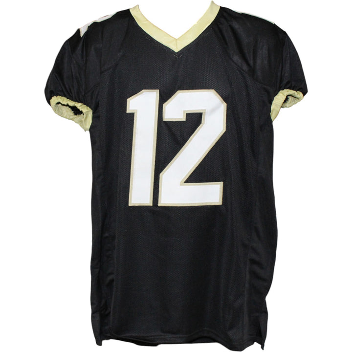 Travis Hunter Autographed College Style XL Black Jersey Beckett Witness 53322