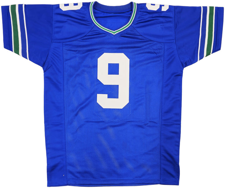 Seattle Seahawks Kenneth Walker III Signed Blue Throwback Jersey Beckett BAS