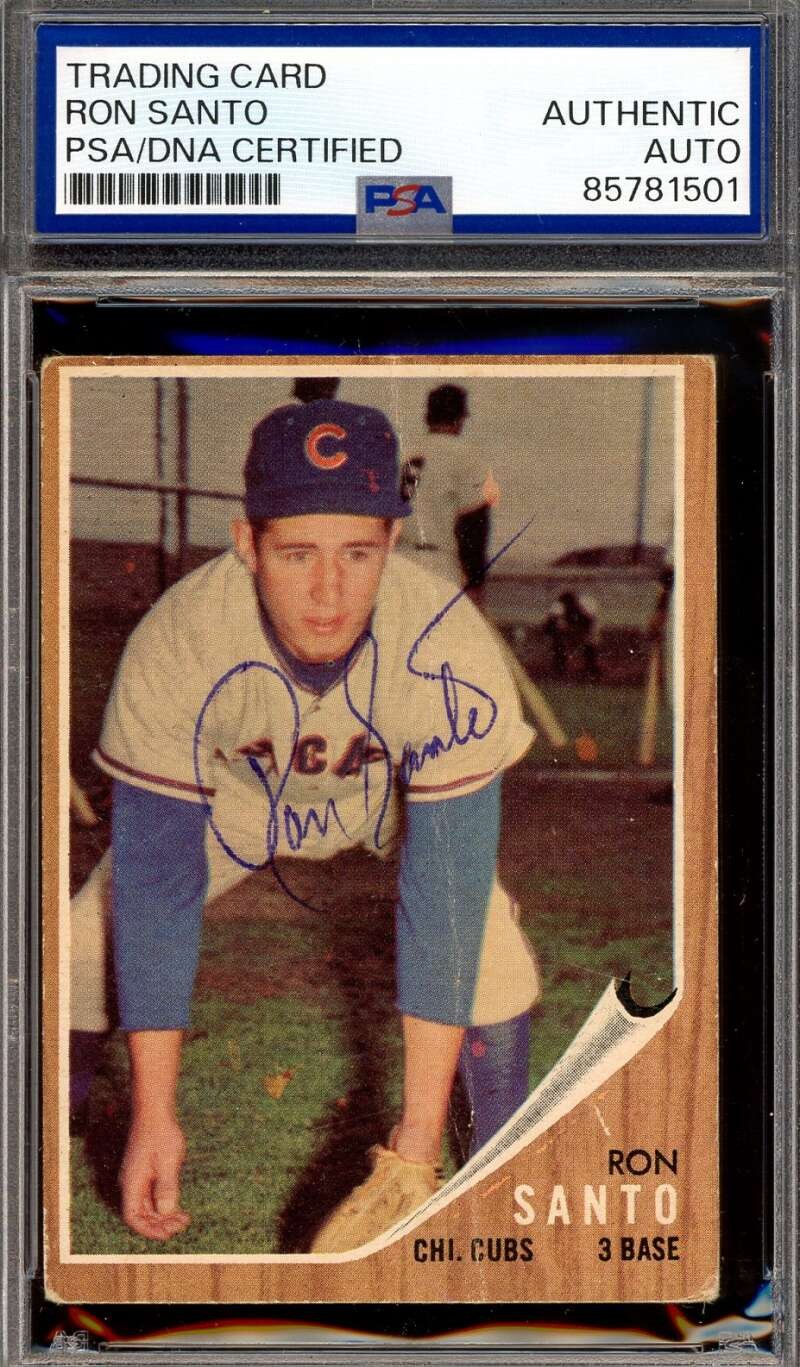 Ron Santo PSA DNA Signed 1962 Topps Autograph Cubs
