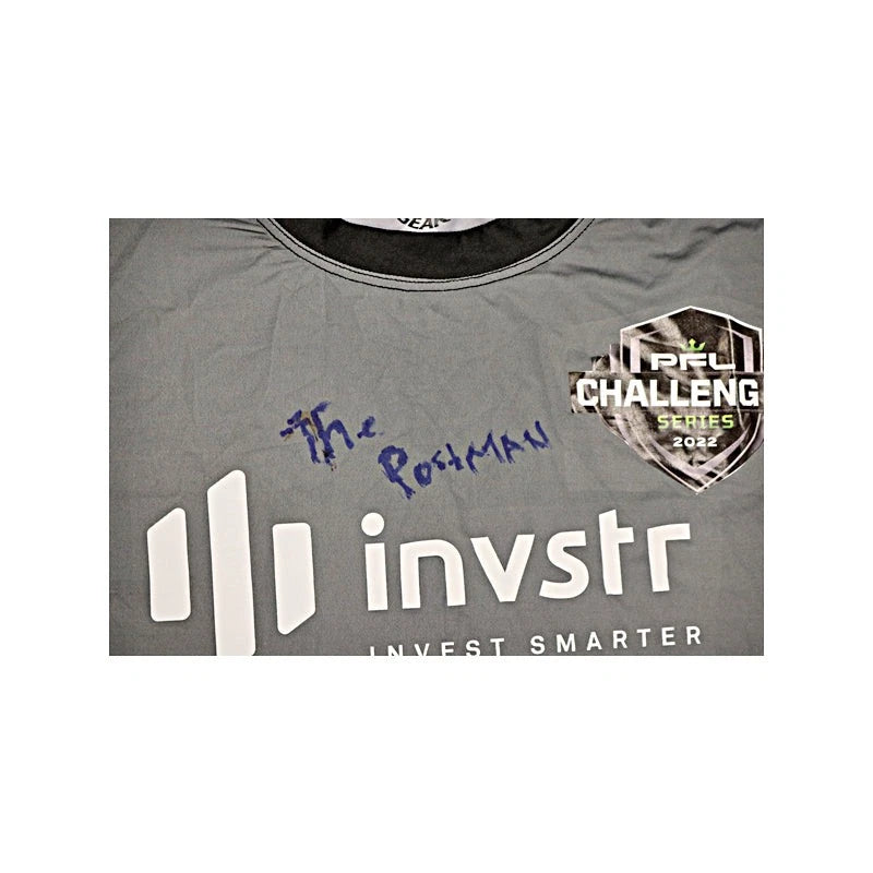 Dilano Taylor Autographed Event Worn Walkout Shirt from the 2022 PFL Season Championship 11/25/22