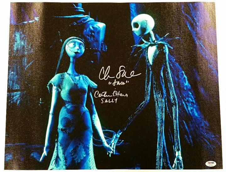 Chris Sarandon/Catherine O'Hara signed Nightmare 16x20 Canvas Photo PSA COA