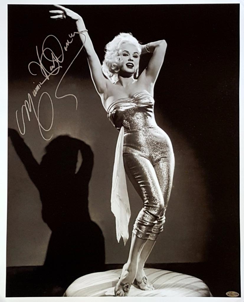 Mamie Van Doren Signed 16X20 Canvas Photo Playboy Playmate OC Dugout Hologram D