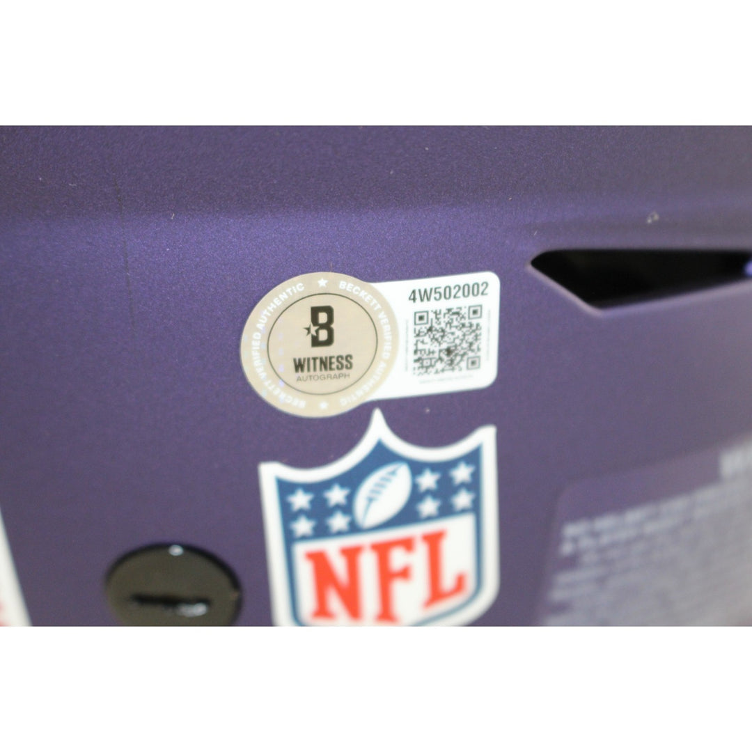 Derrick Henry Signed Baltimore Ravens 24 ALT SpeedFlex Helmet Beckett WIT 57931