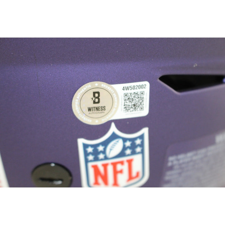 Derrick Henry Signed Baltimore Ravens 24 ALT SpeedFlex Helmet Beckett WIT 57931