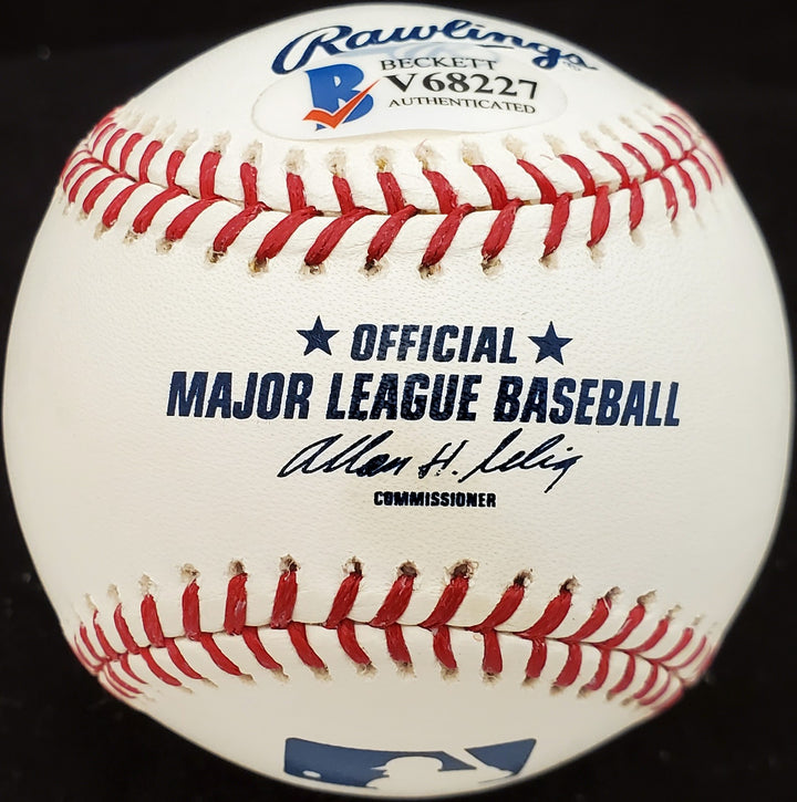 Gene Handley Signed MLB Baseball Philadelphia A's Beckett #V68227