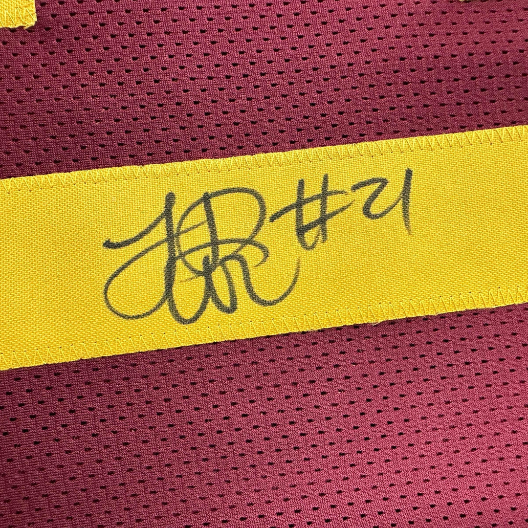 Autographed/Signed LenDale White USC Southen Cal Maroon College Jersey JSA COA
