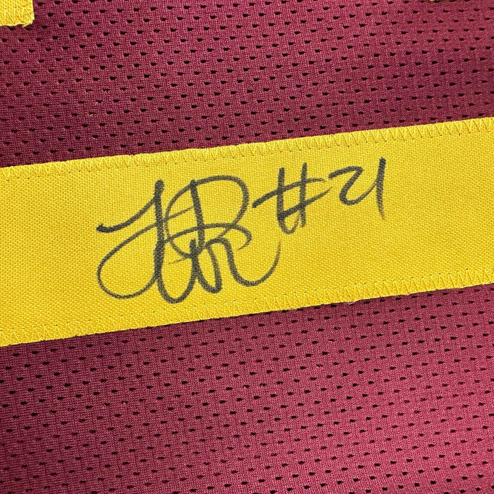 Autographed/Signed LenDale White USC Southen Cal Maroon College Jersey JSA COA
