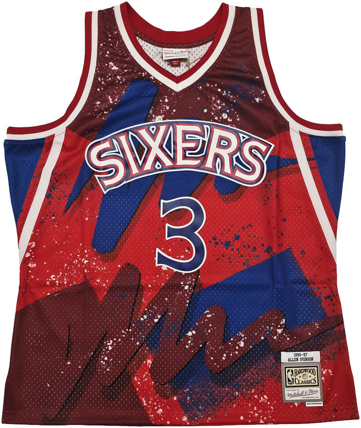 Allen Iverson Signed Mitchell & Ness 1996-97 Jersey "The Answer" Beckett 253249