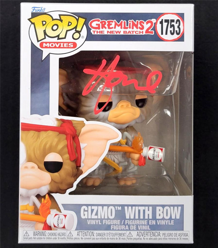 Howie Mandel signed Gizmo with Bow Funko Pop 1753 Gremlins autograph Beckett BAS