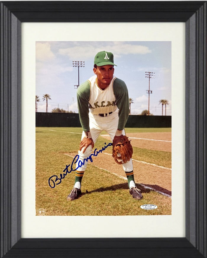 Bert Campaneris signed Kansas City A's MLB 8x10 Photo Framed- Sports World COA