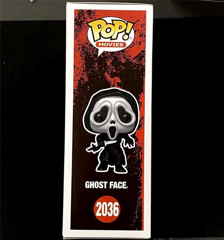 Matthew Lillard Stu & Skeet Ulrich Billy signed Ghost Face Funko Pop VHS ~ BAS