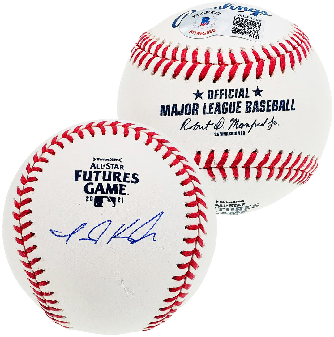 Jarred Kelenic Auto Official 2021 AS Futures Game MLB Baseball Braves Beckett