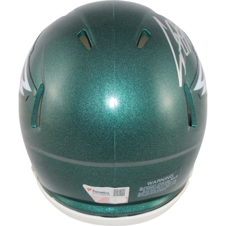 Cooper DeJean Autographed Philadelphia Eagles Speed Mini Helmet Fanatics 49870