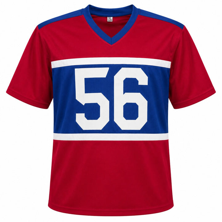 New York Giants Lawrence Taylor Signed Blue, Red & White Jersey Beckett Witness