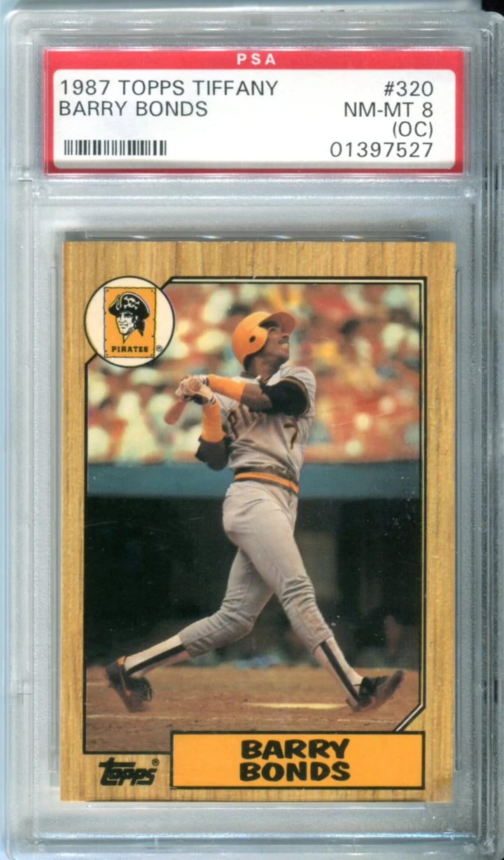 Barry Bonds 1987 Topps Tiffany Card PSA 8 (NM-MT OC)