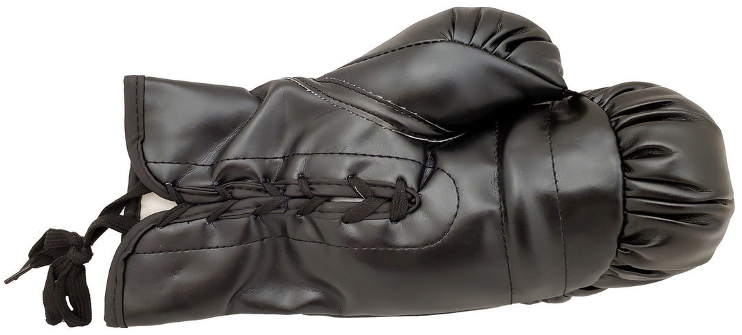 Mike Tyson Signed Black Everlast Glove LH Signed In Silver Beckett