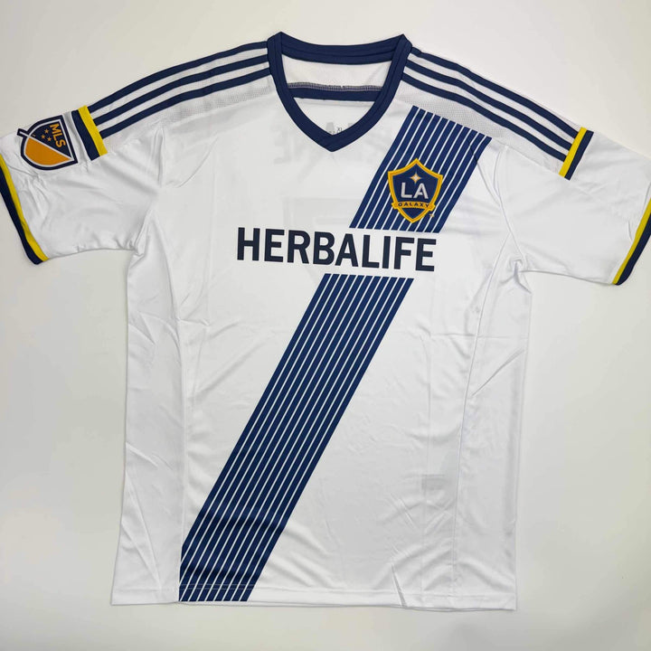 Autographed/Signed Robbie Keane LA Galaxy White Soccer Jersey Beckett BAS COA