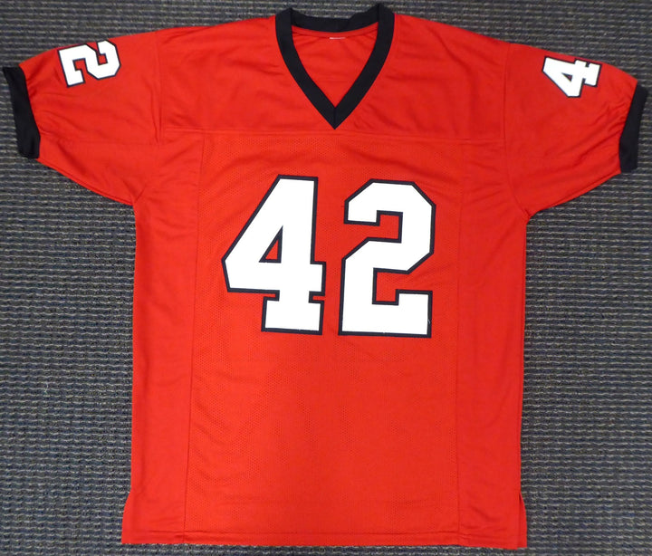 Georgia Bulldogs Justin Houston Autographed Signed Red Jersey Beckett BAS