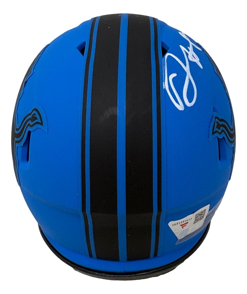 David Montgomery Signed Detroit Lions Rave Mini Speed Helmet Fanatics