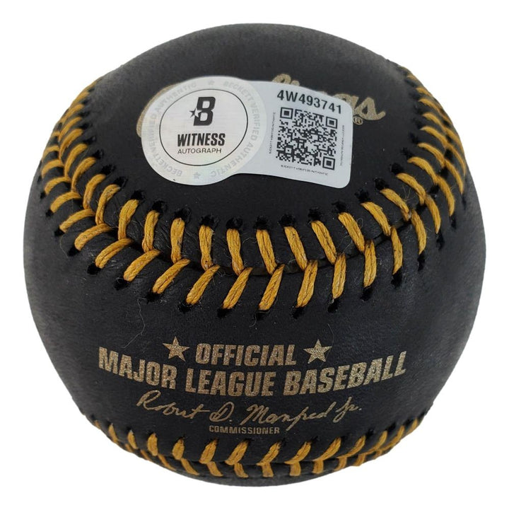 Elly De La Cruz Cincinnati Reds Signed Official Black Leather MLB Baseball BAS