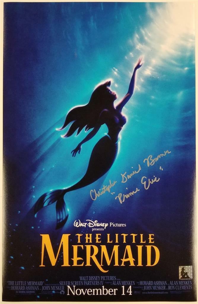 Christopher Daniel Barnes signed Little Mermaid 11x17 Photo (B) ~ Auth. Hologram