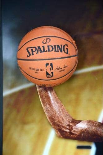 Michael Jordan Signed 44x60 Framed Breaking Through photo Autograph UDA COA /123