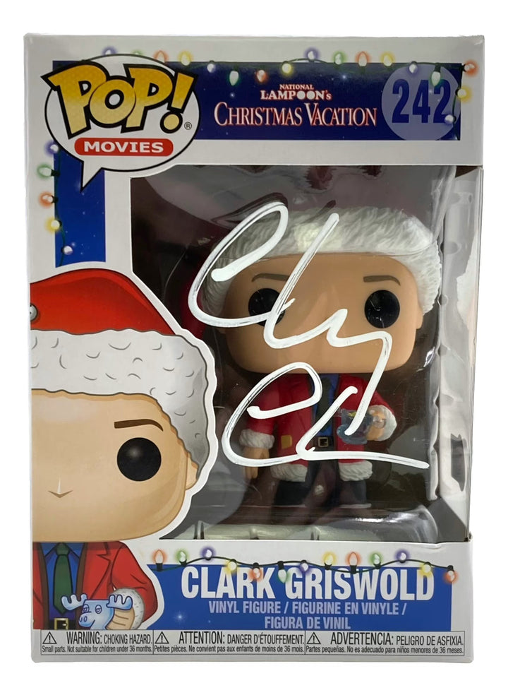 Chevy Chase Signed National Lampoon's Christmas Vacation Funko Pop #242 BAS