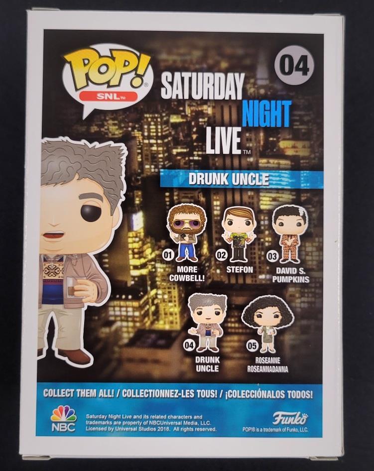Bobby Moynihan signed SNL Drunk Uncle Funko Pop! autograph ~ Beckett BAS Holo