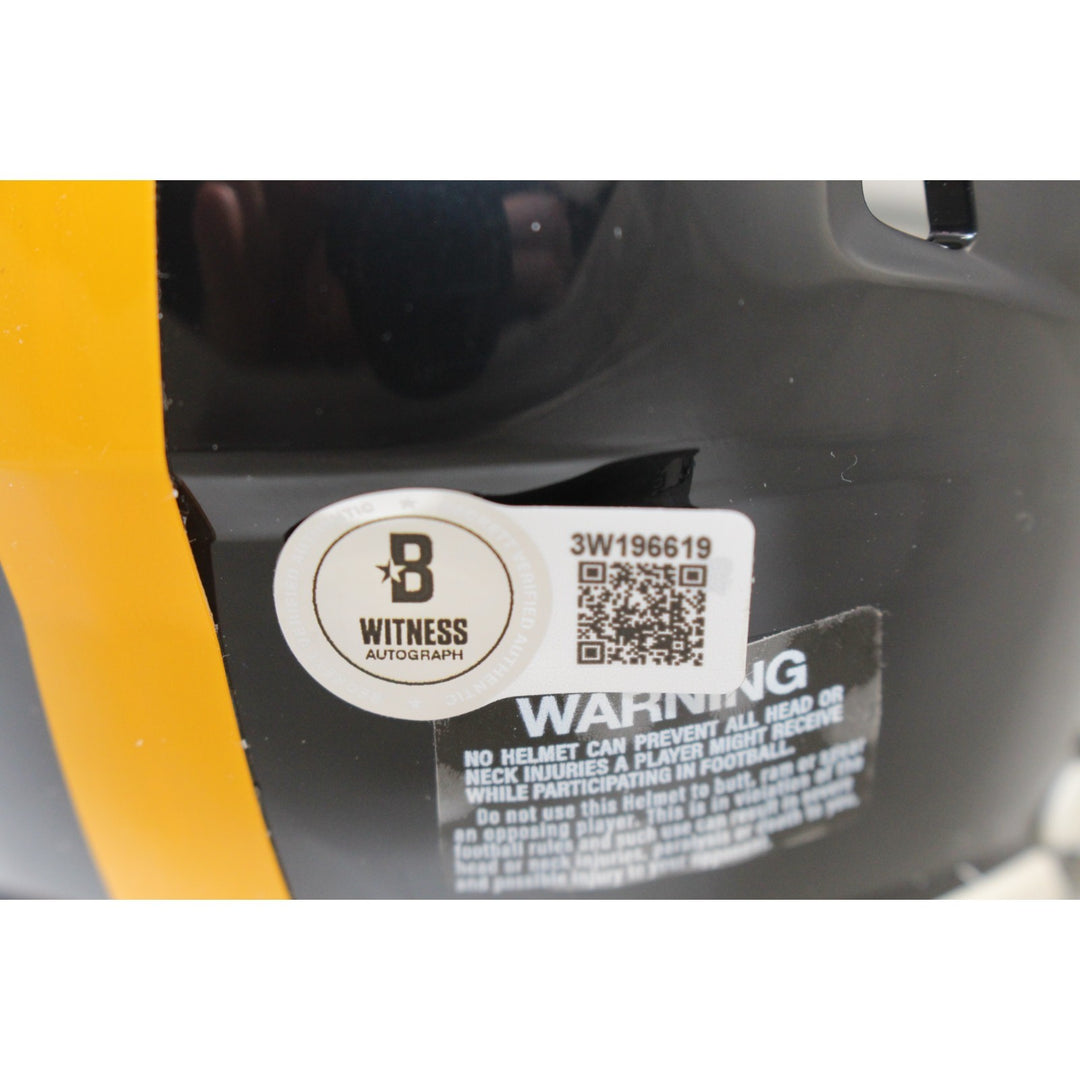 Jack Lambert Autographed Pittsburgh Steelers TB Mini Helmet HOF Beckett 54068
