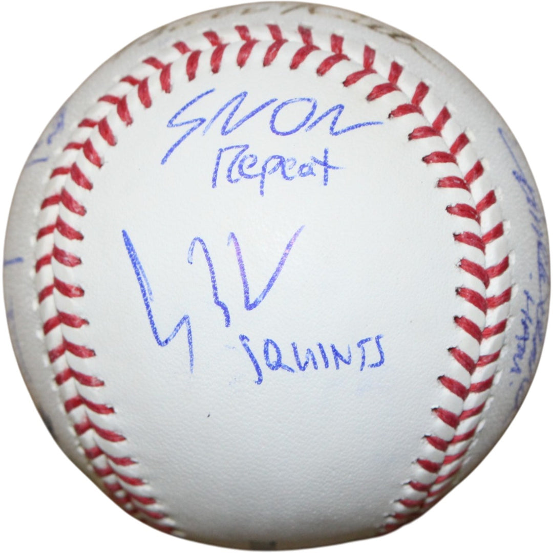 Sandlot Signed Babe Ruth OML Baseball Renna +7 Character Name Beckett 50337