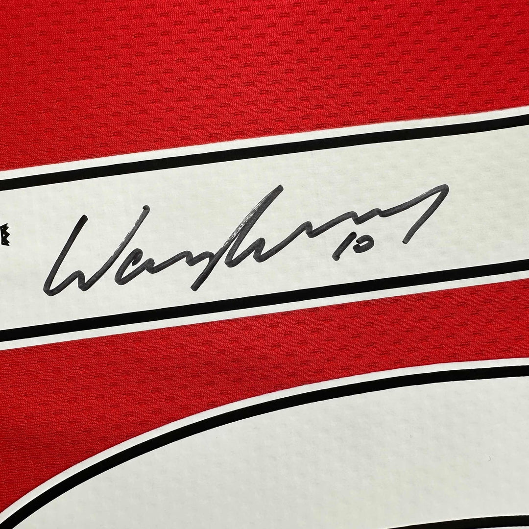 Autographed/Signed Wayne Rooney Manchester United Red 2008 Jersey BAS COA