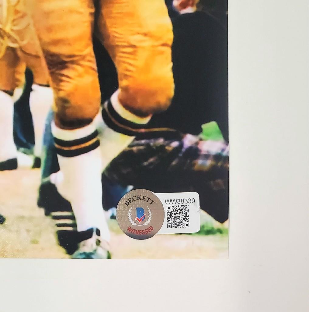 Rudy Ruettiger signed 8x10 photo Notre Dame white ~ Beckett BAS Witness Holo