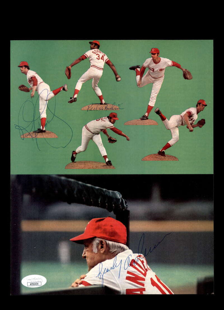 Sparky Anderson Ross Grimsley JSA Cert Signed 8x10 Photo Autograph