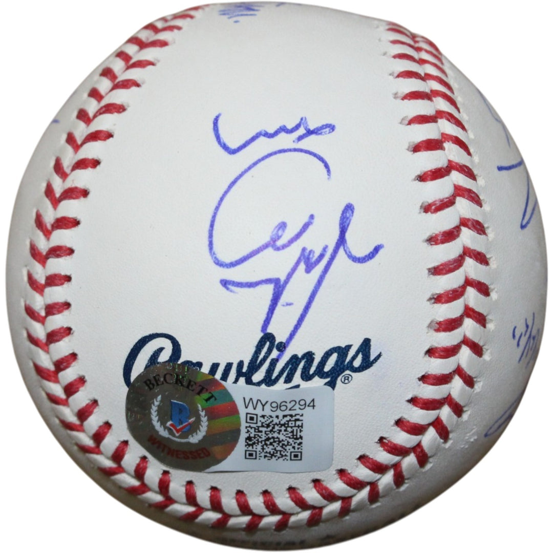 Sandlot Signed OML Baseball Patrick Renna +7 w/Character Name Beckett 50335