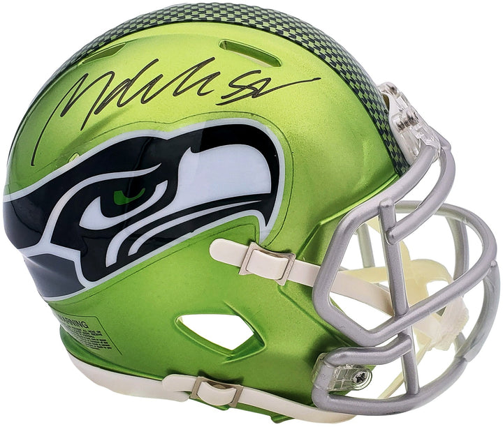 Michael Dickson Signed Seattle Seahawks Flash Green Speed Mini Helmet MCS Holo