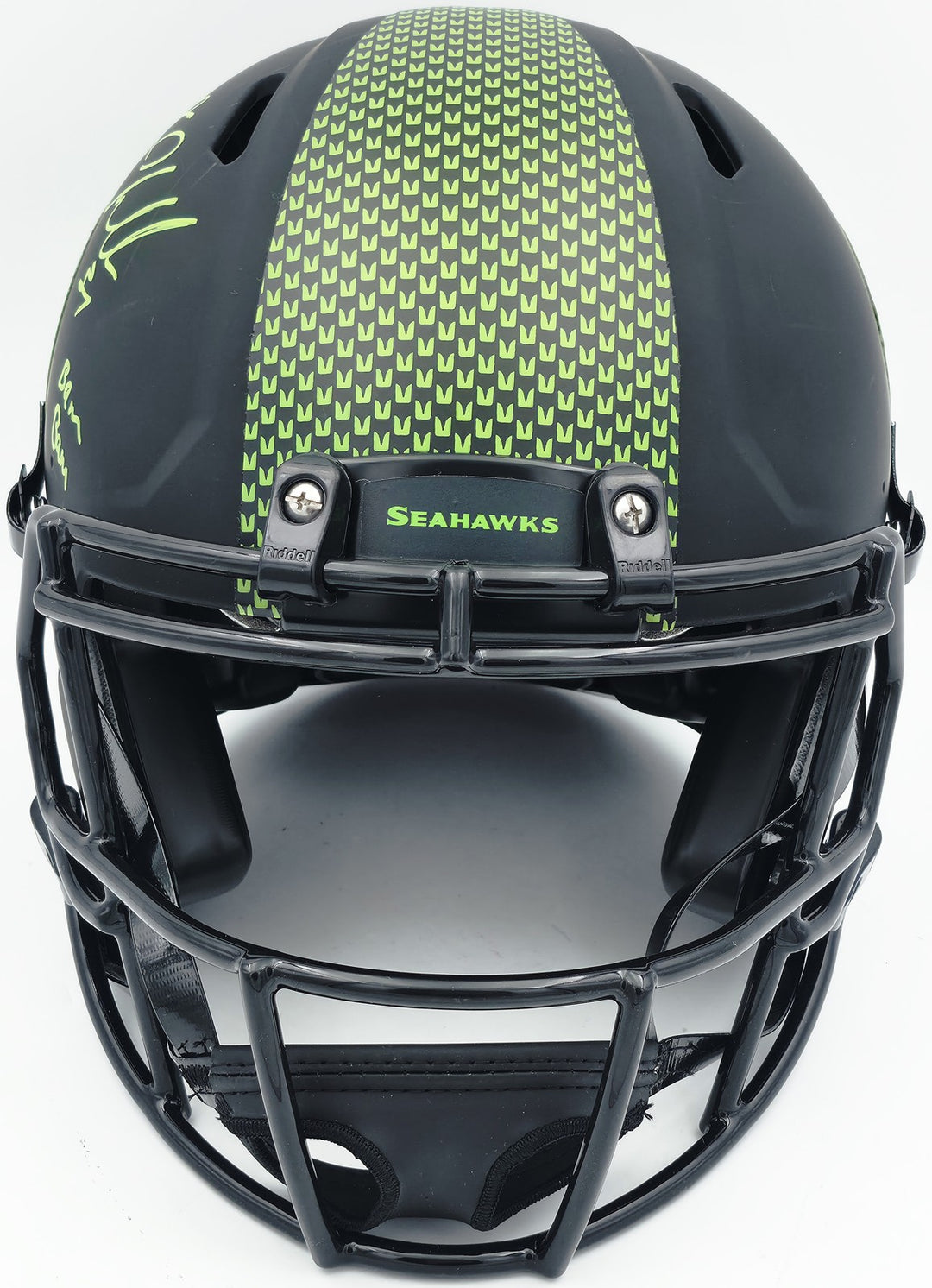 Kam Chancellor Auto Seahawks Eclipse Black Full Size Authentic Helmet Bam Bam