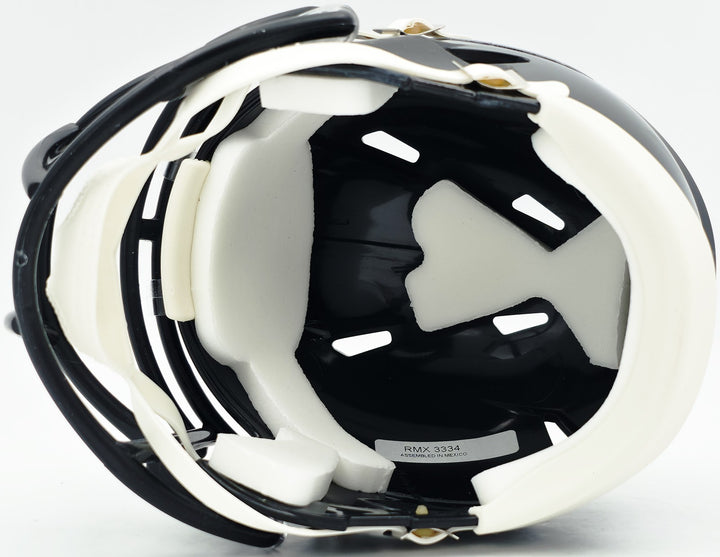 Jonathan Taylor Signed Colts 2023 Alternate Black Speed Mini Helmet Beckett Wit