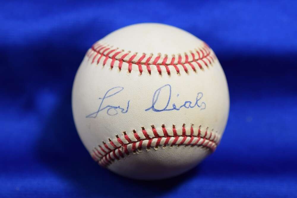 Lou Dials PSA DNA Autograph National League ONL Signed Baseball