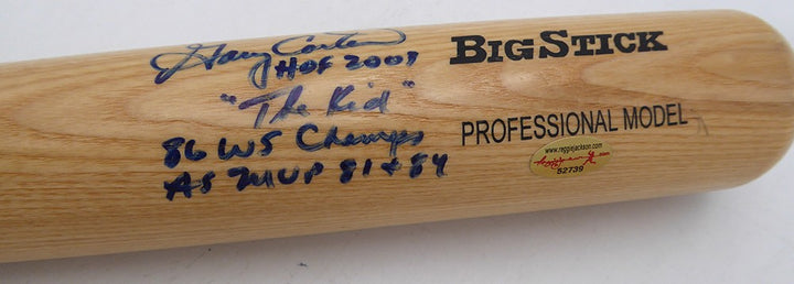 Gary Carter Auto Rawlings Bat Expos "HOF 2001 The Kid, WS Champs AS MVP" Beckett
